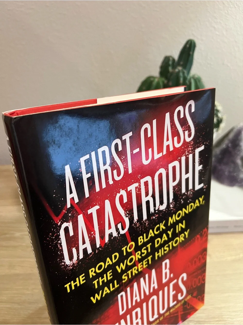 A First-Class Catastrophe Diana Henriques Hardcover Book 1987 Wall Street Crash⁠